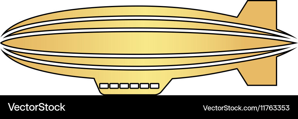 Blimp computer symbol Vector Image