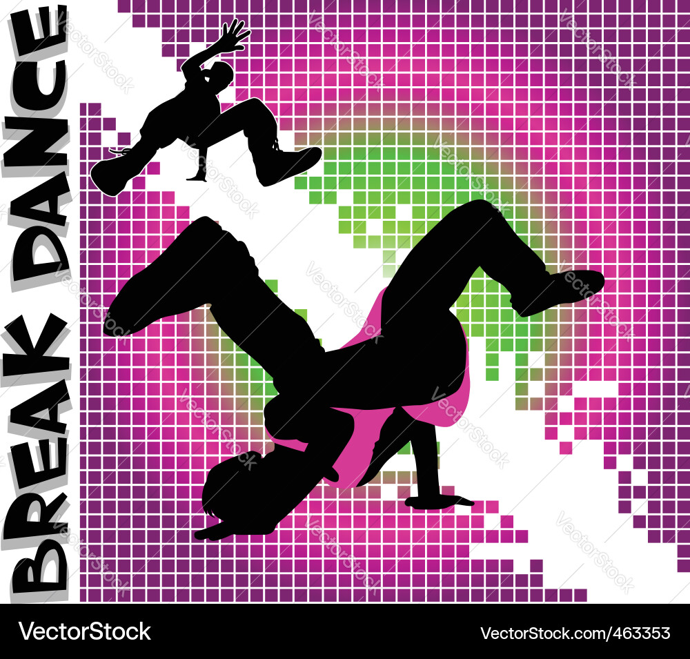 Breakdancing Performance Vector Image