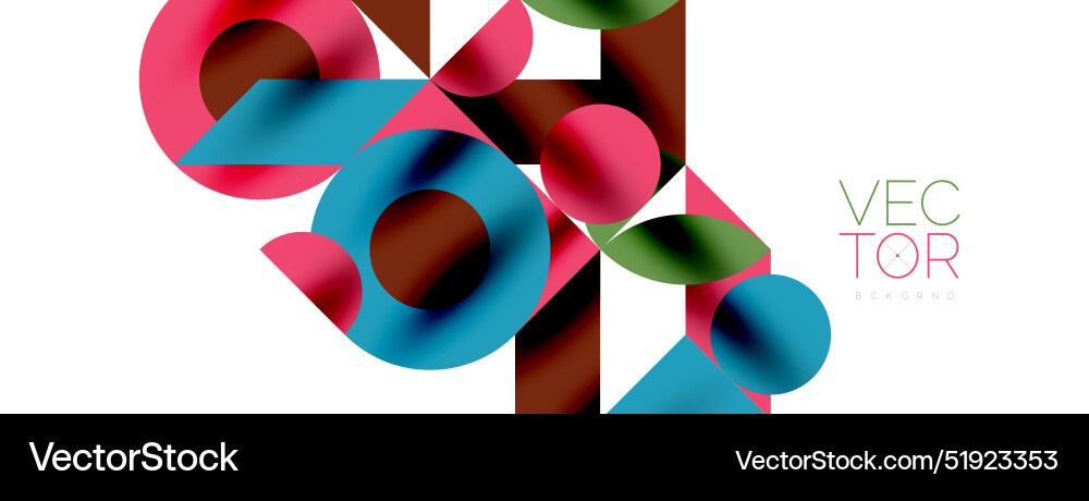 Circle pattern round elements with lines Vector Image