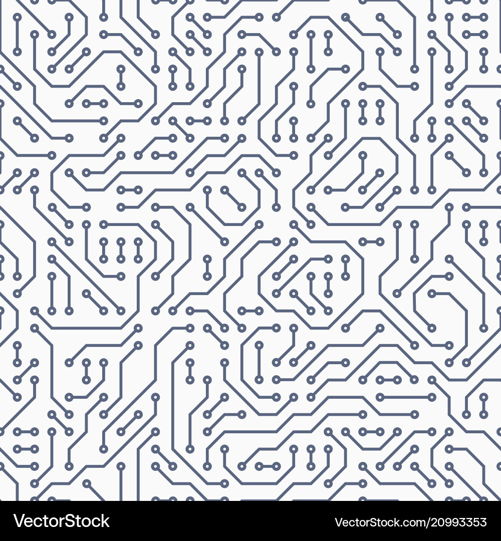 Complex Computer Circuit Board vector image
