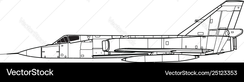 Convair f-106 delta dart Convair f-106 delta dart vector image