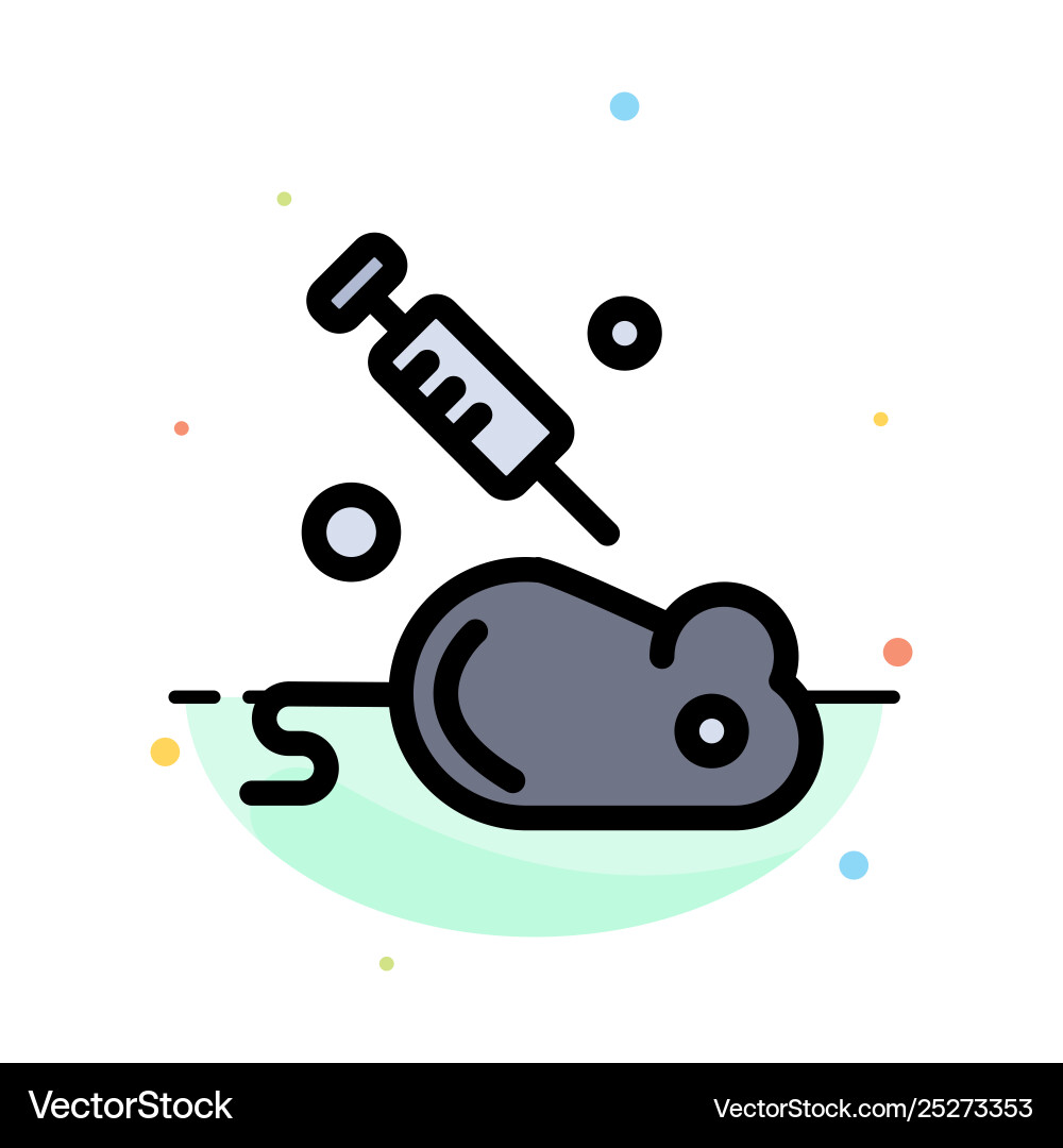 Experiment laboratory mouse science abstract flat Experiment laboratory mouse science abstract flat Vector Image