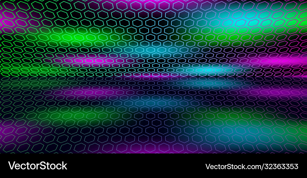 Multicolored space with reflection Multicolored space with reflection vector image