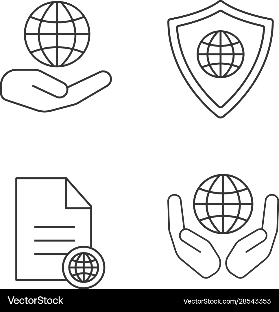Safe internet connection icons set Safe internet connection icons set vector image