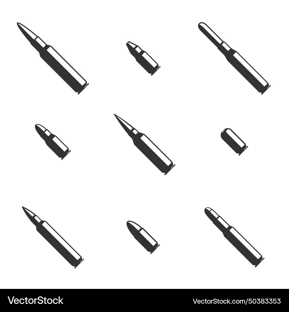 Set of black bullet icons Set of black bullet icons vector image
