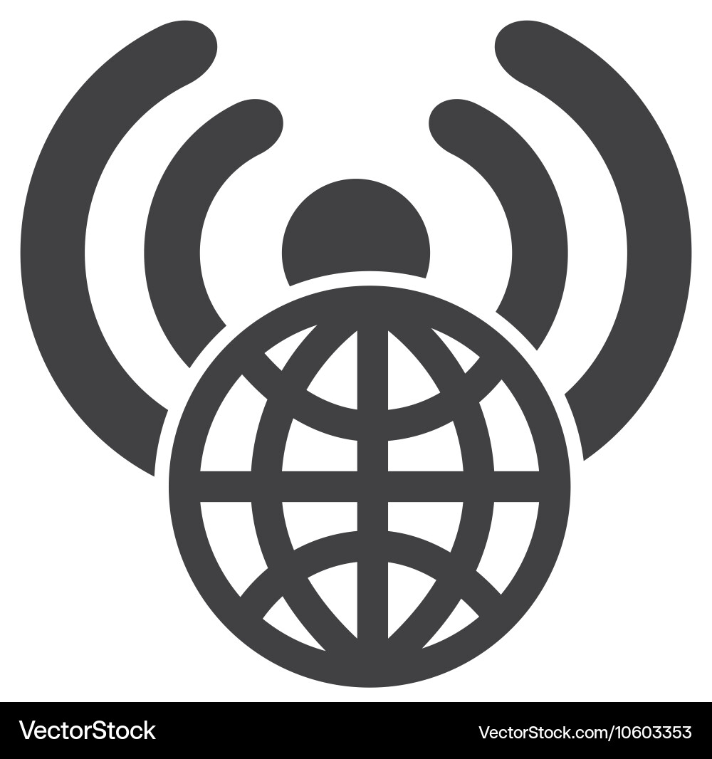 Wifi waves signal with icon Vector Image