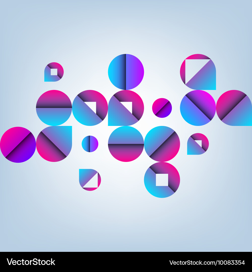 Abstract pattern with circles vector image