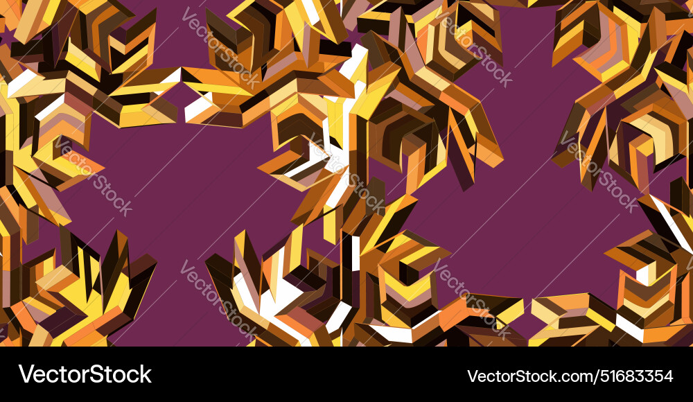 Abstract seamless colorful 3d pattern background Abstract seamless colorful 3d pattern background vector image