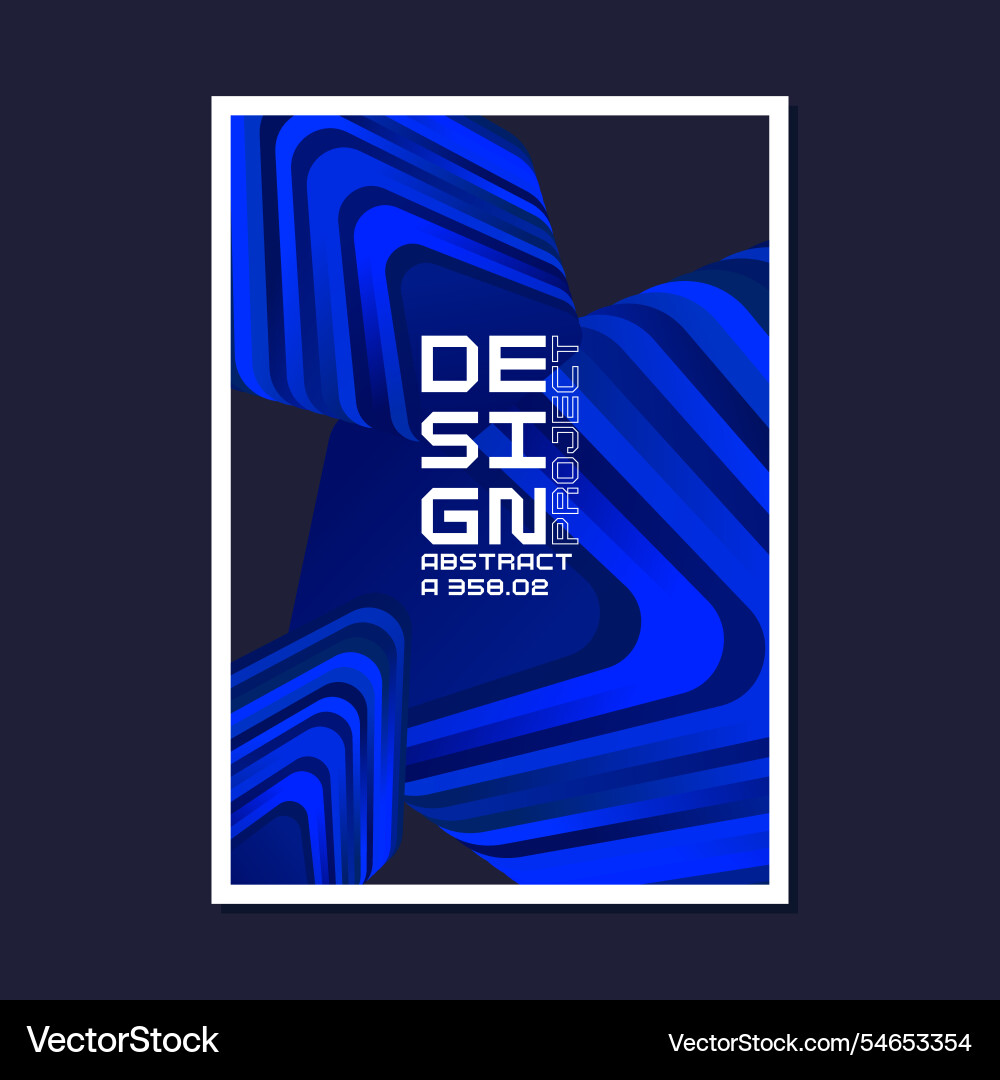 Composition with dynamic and geometric shapes vector image