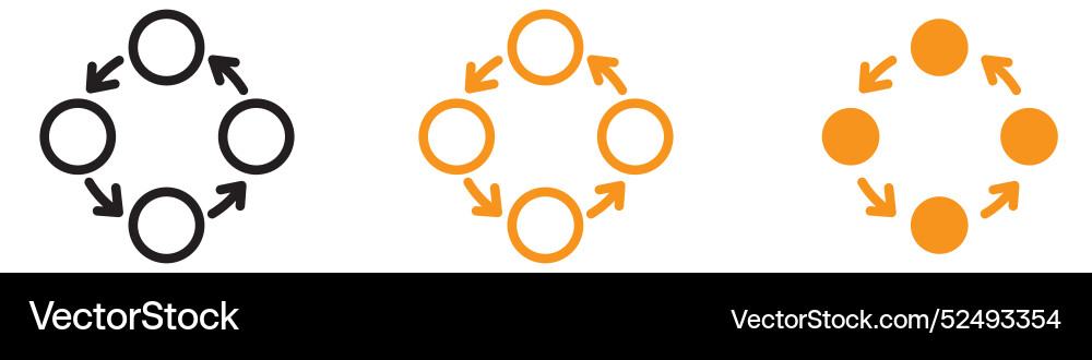 Detailed process method step procedure vector image