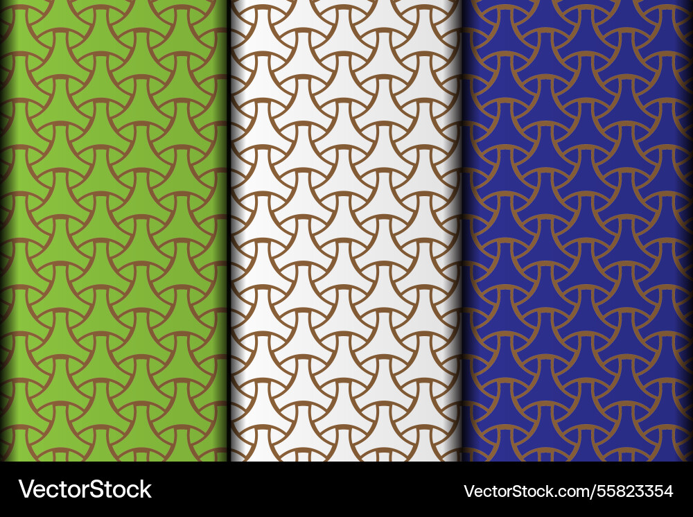 Geometric triangle style pattern design vector image