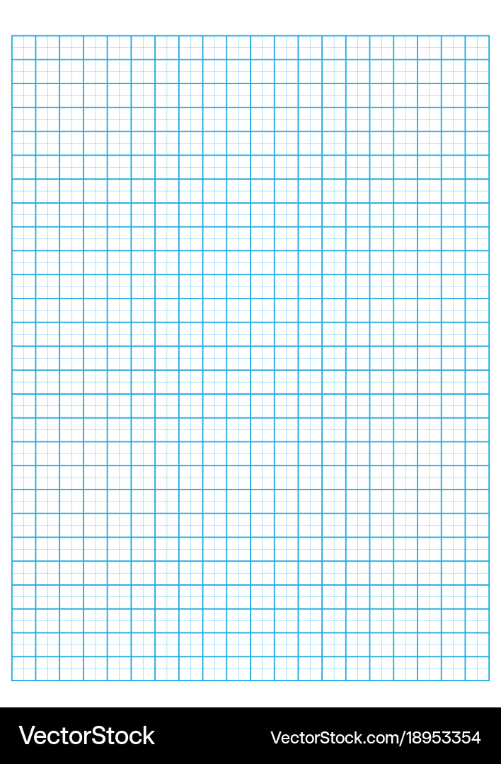 Graph Paper Grid Blueprint vector image