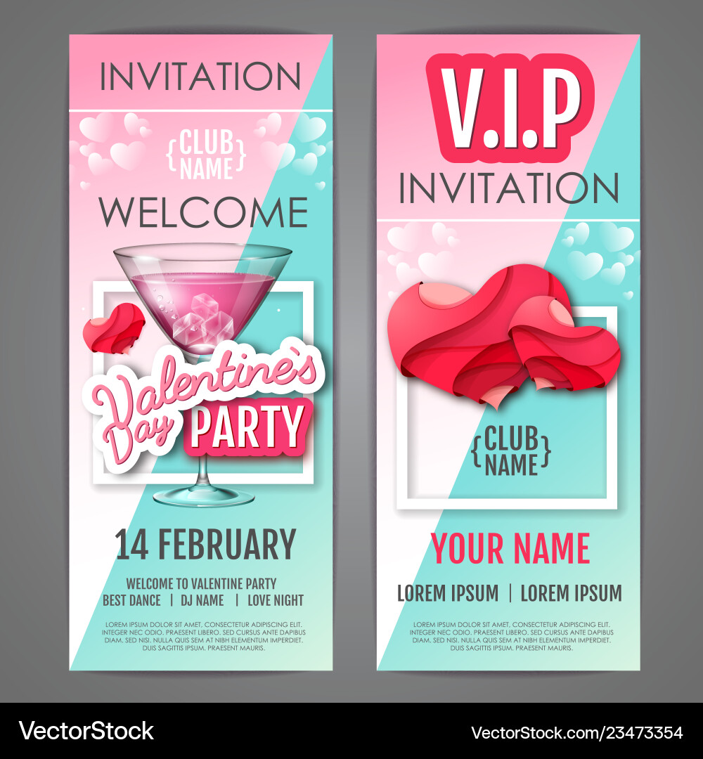 Happy Valentinstag Disco Party Poster Happy Valentinstag Disco Party Poster vektorbild