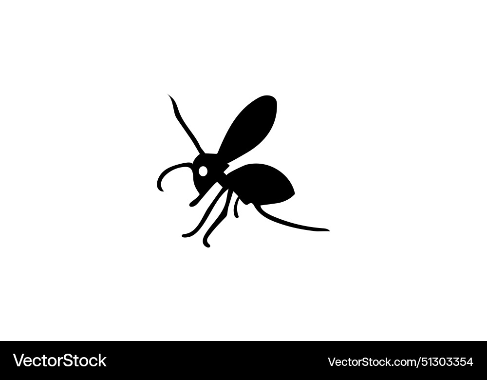 New design minimal style beewolf wasp icon New design minimal style beewolf wasp icon vector image