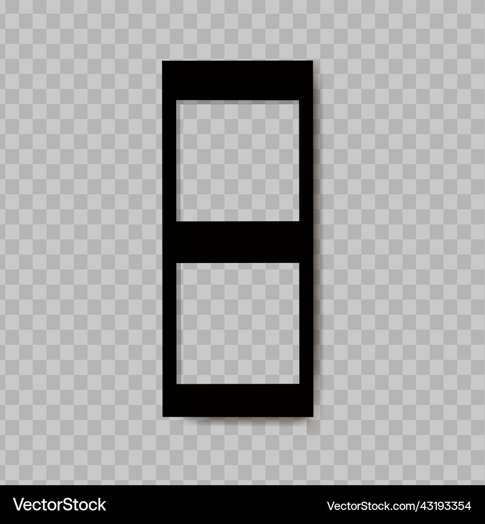 Set of realistic empty photo frames compositions Vector Image