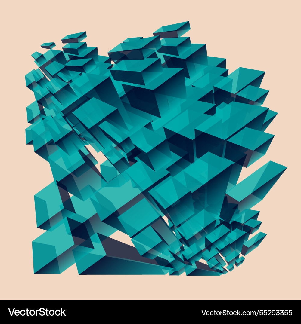 Data Architecture & Network Visualization vector image