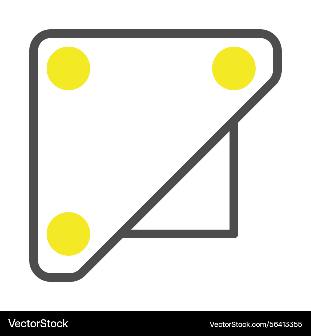 Geometric abstraction with rounded corners Vector Image