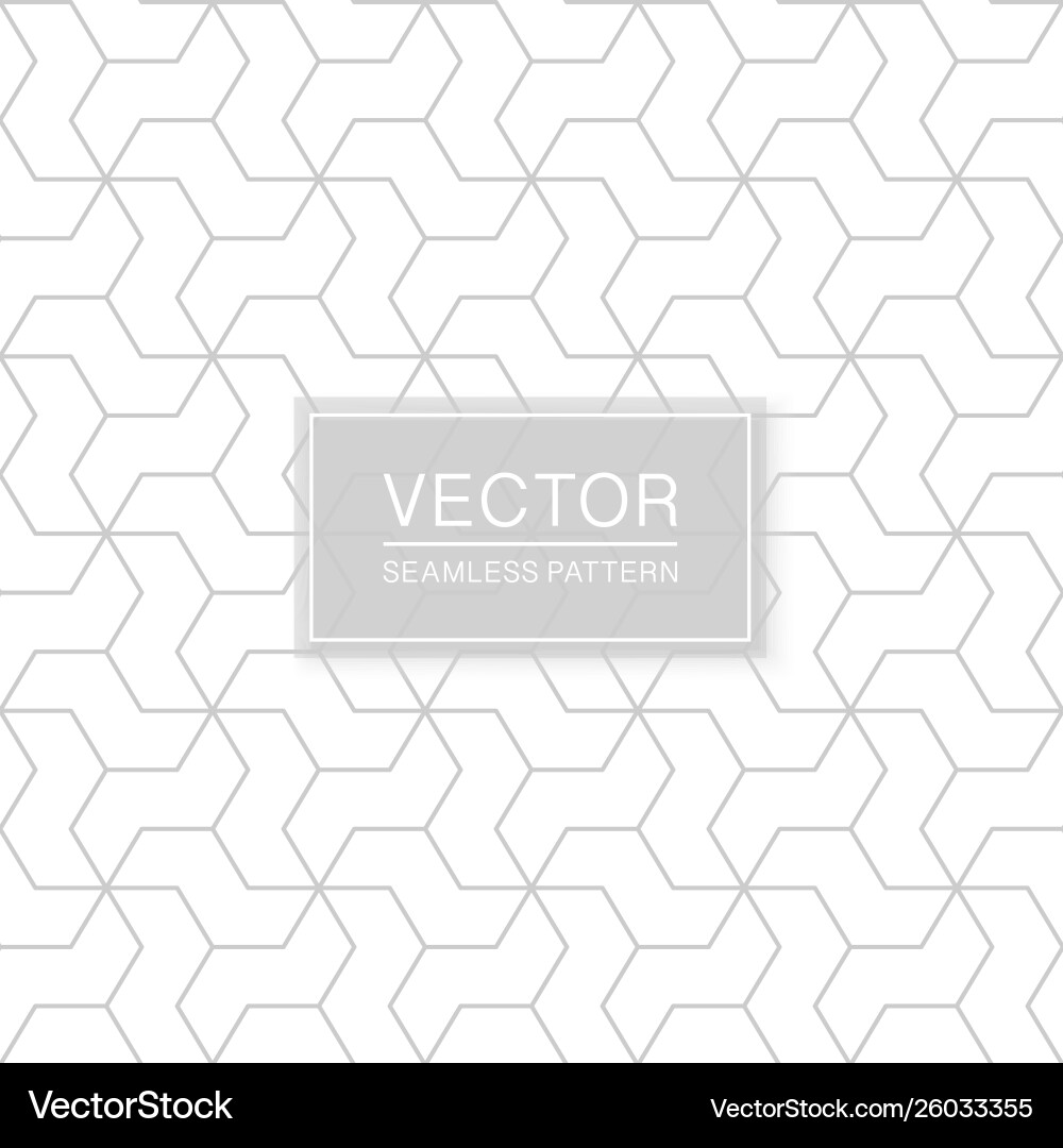 Minimalist Geometric Pattern - White & Gray Vector Image
