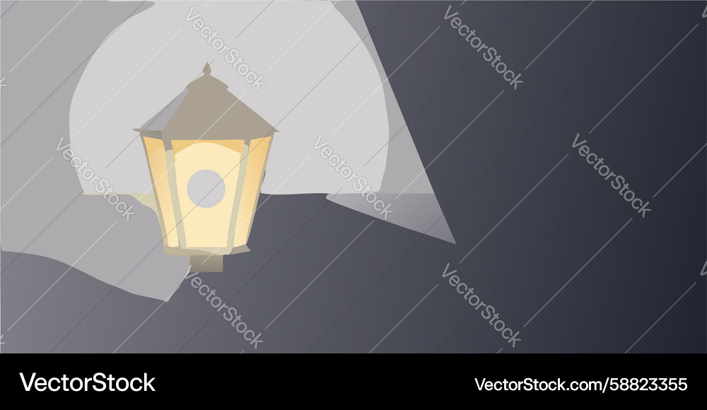 Mysterious light source in a dark abstract space Vector Image