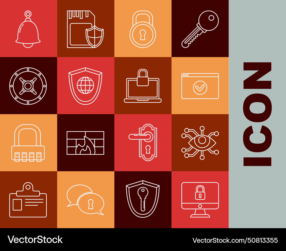 Set line lock on computer monitor screen eye scan Set line lock on computer monitor screen eye scan vector image