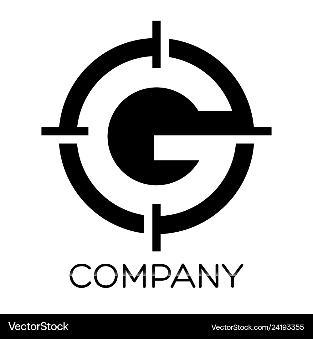 Target G Logo - Aim Symbol Vector Image