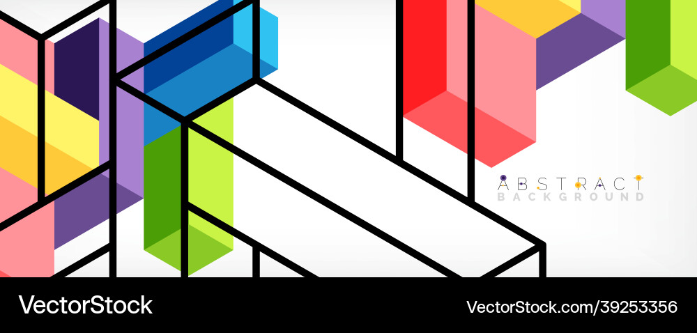 Abstract background 3d cubes cubic elements Abstract background 3d cubes cubic elements vector image