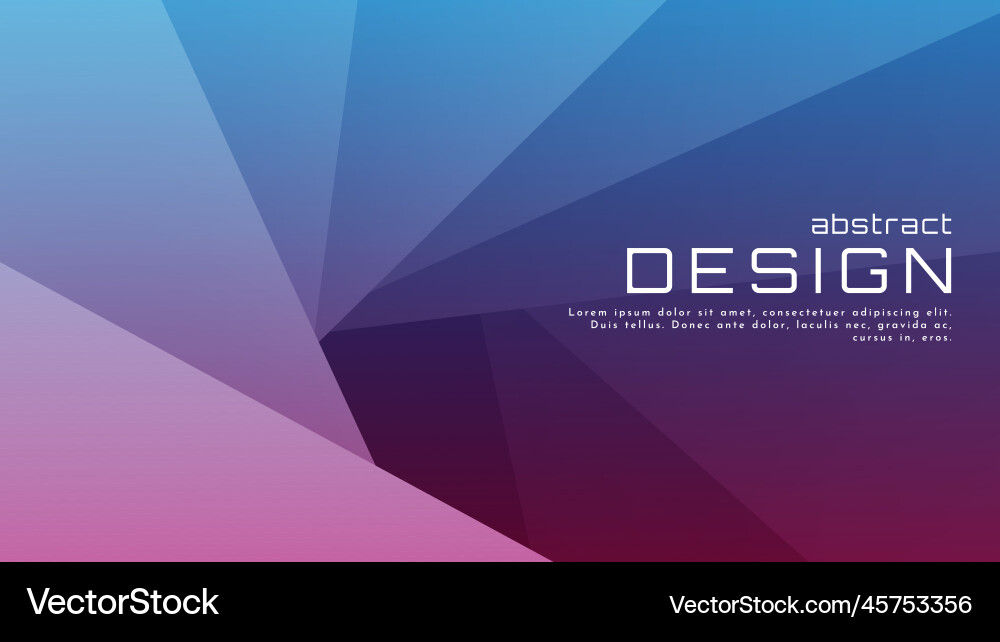 Abstract gradient geometric shape background Vector Image
