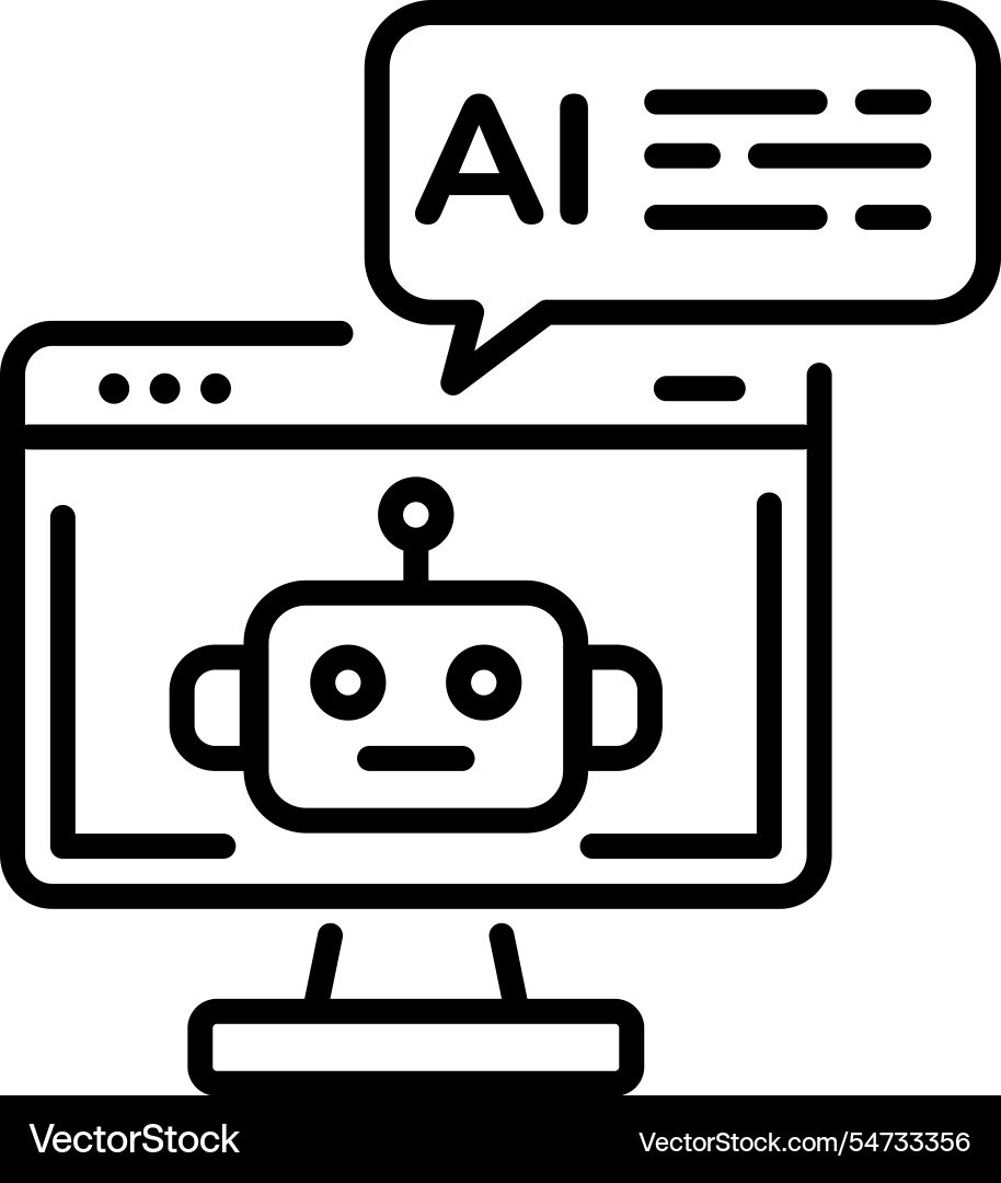 Ai message Vector Image