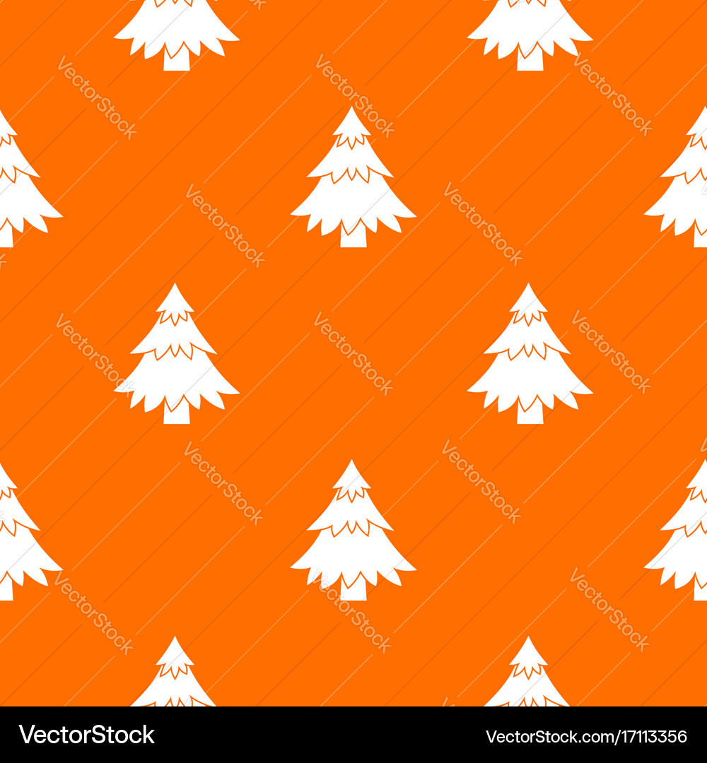 Coniferous tree pattern seamless Vector Image