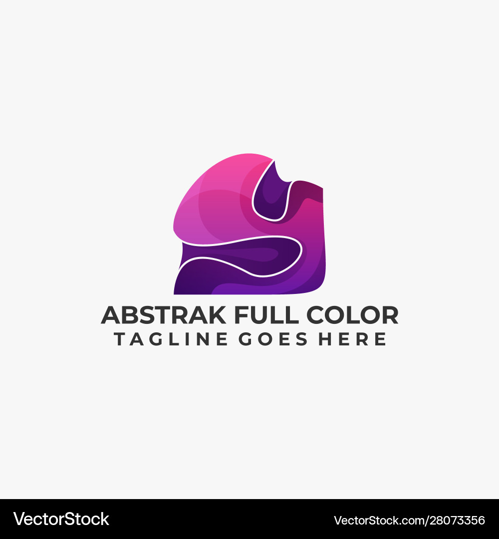 Cube water multicolored abstract design template Cube water multicolored abstract design template vector image