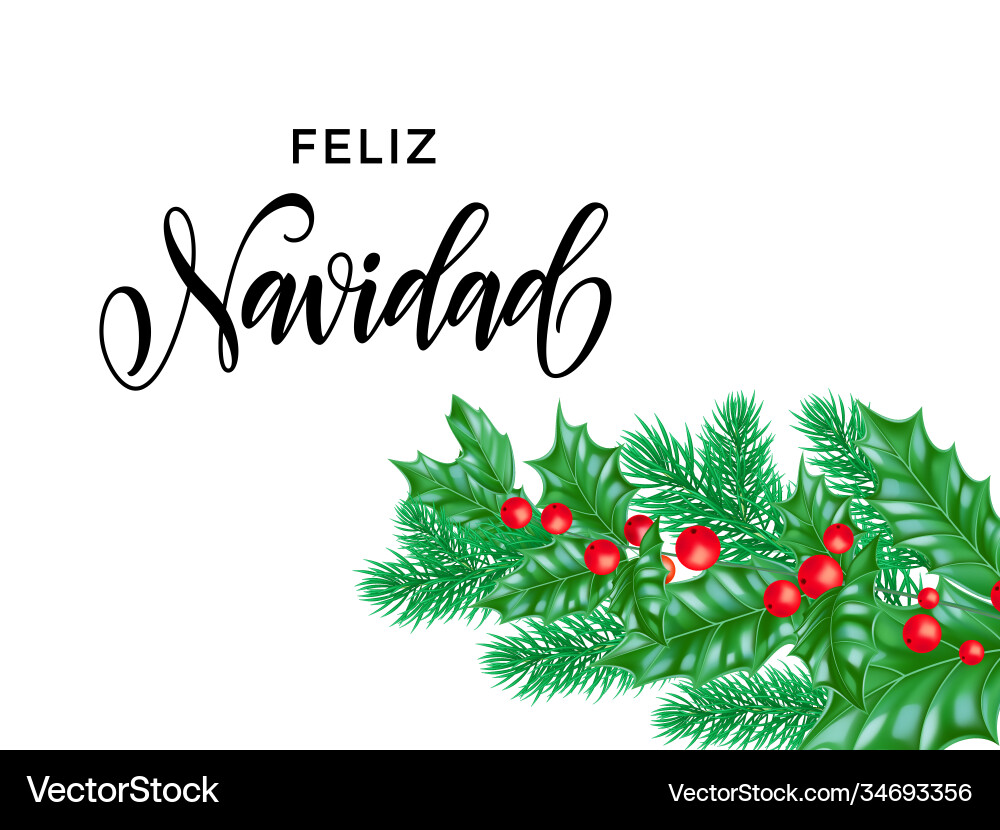 Feliz navidad spanisch merry weihnachten Feliz navidad spanisch merry weihnachten vektorbild