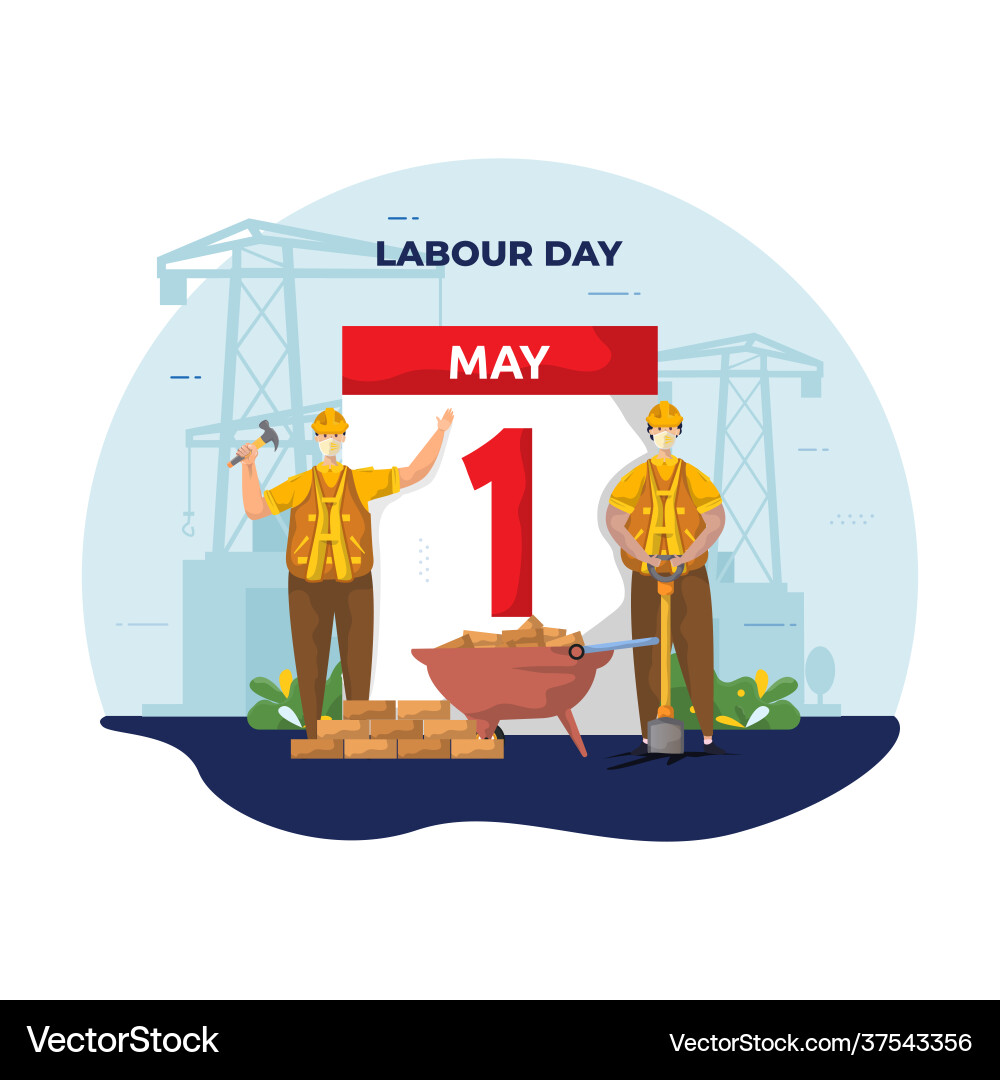 Happy labor day greetings Happy labor day greetings vector image