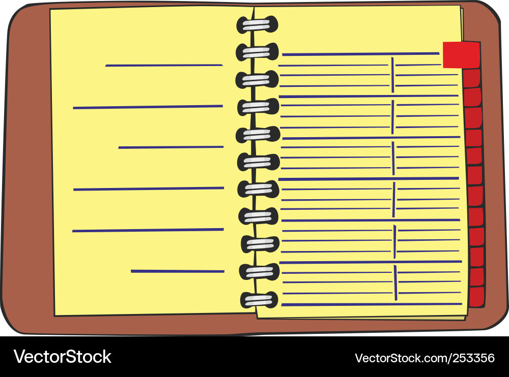 Notebook Vector Image