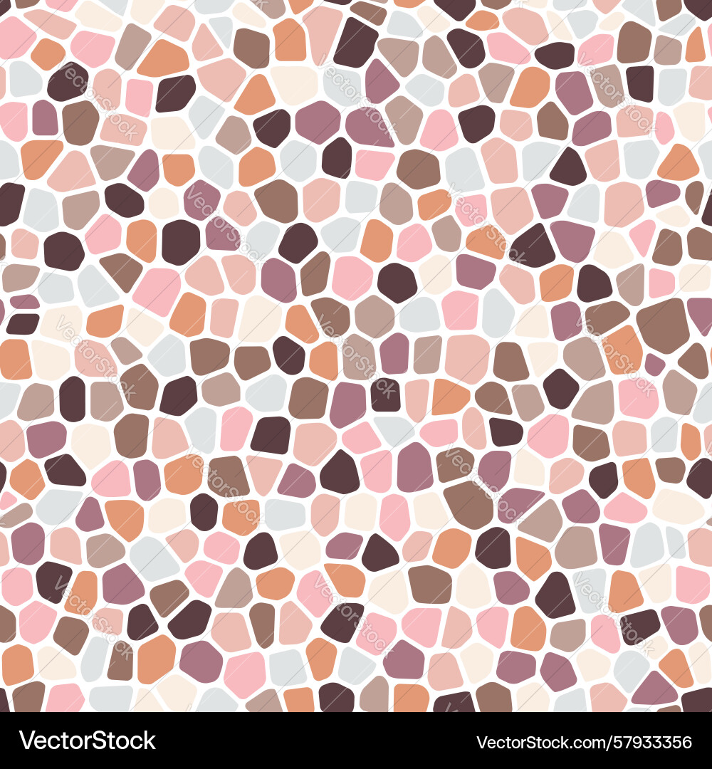 Seamless pattern of irregular mosaic tiles Vector Image