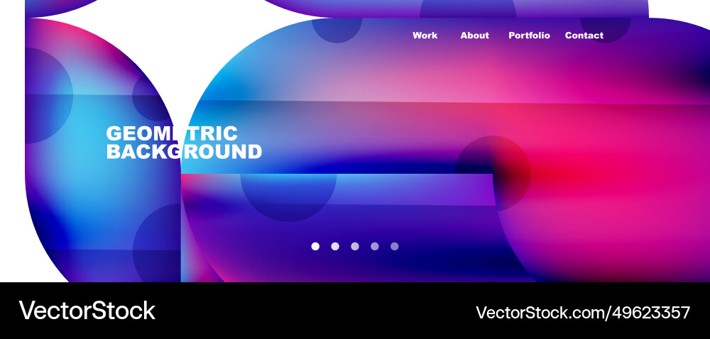 Circle round elements and lines geometric Vector Image