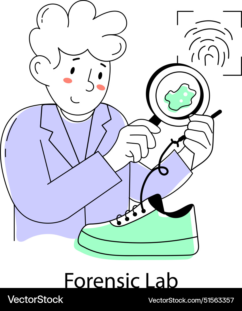 Forensic lab Royalty Free Vector Image - VectorStock