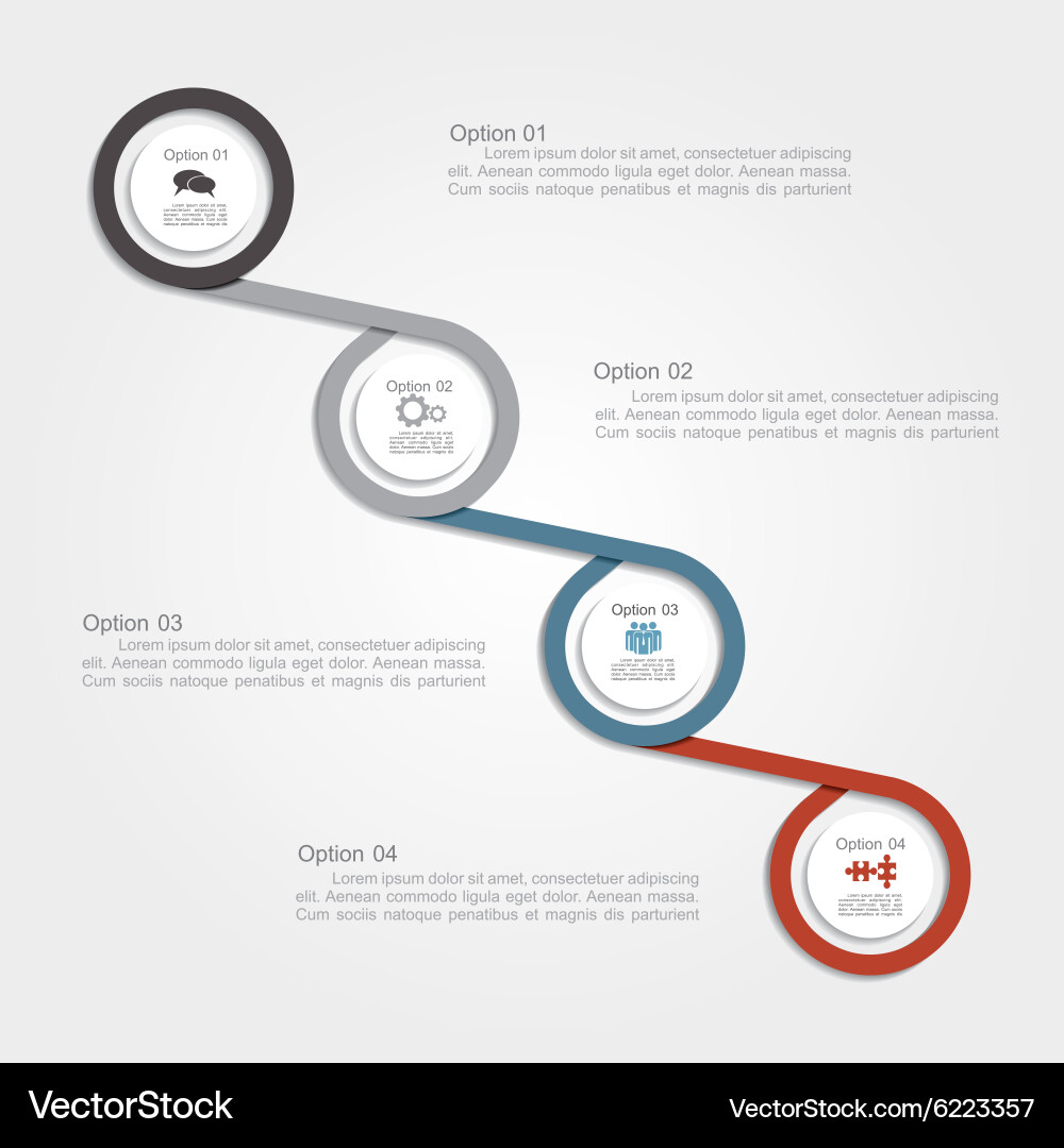 Infographic report template layout Vector Image
