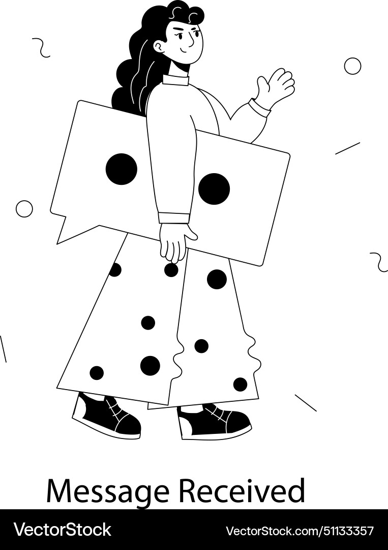 Message received Vector Image