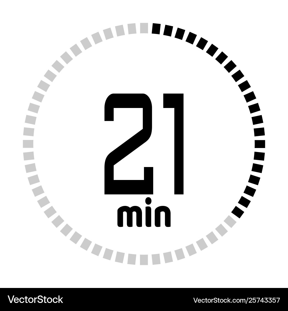 Minuten Countdown Timer Minuten Countdown Timer vektorbild