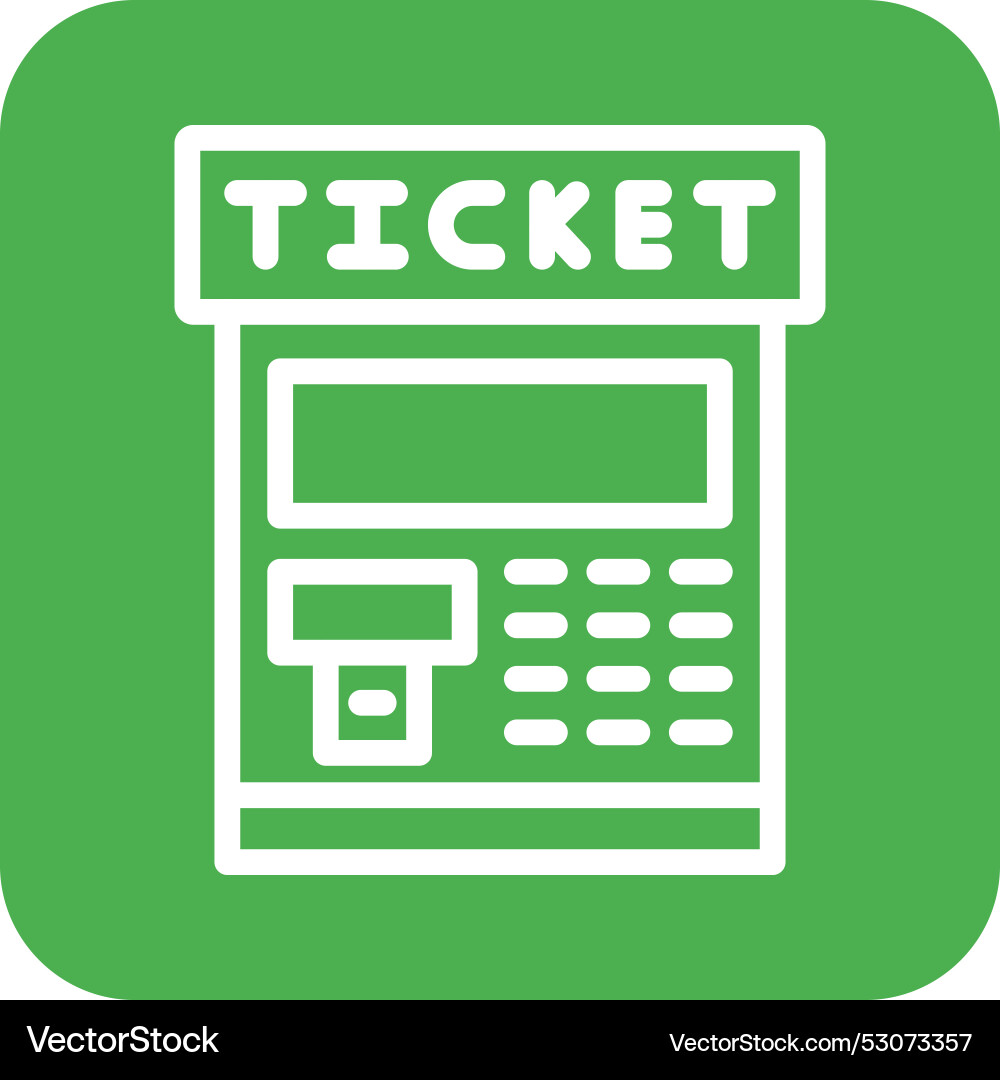 Ticket machine icon design Vector Image