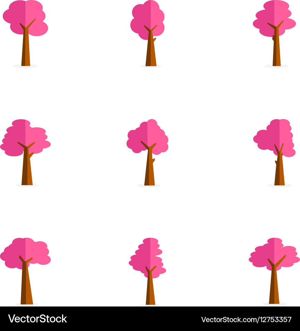 Tree of various design Vector Image