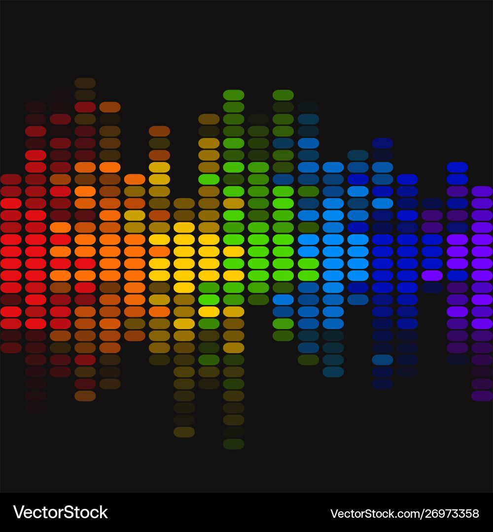 Abstract equalizer with reflection vector image