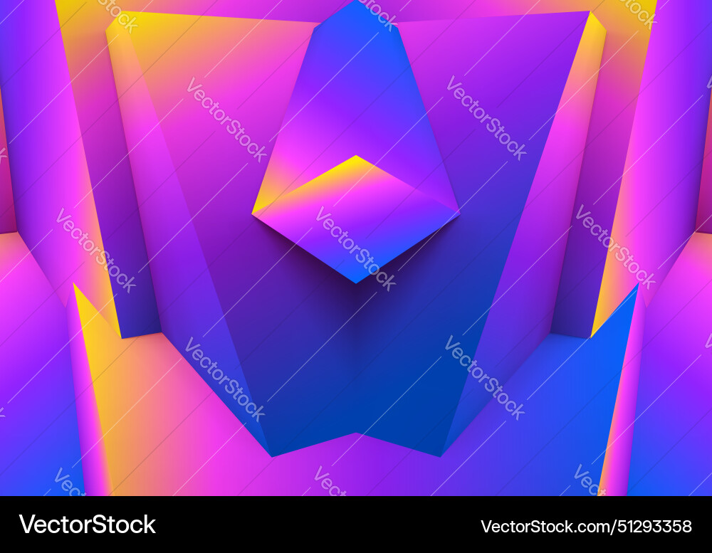 Abstract geometric background with colorful 3d Abstract geometric background with colorful 3d vector image