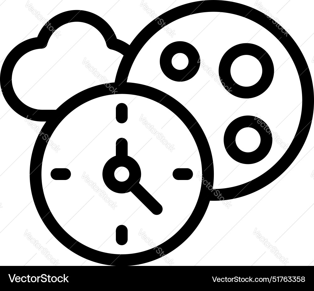 Clock is ticking showing deadline for uploading Clock is ticking showing deadline for uploading Vector Image
