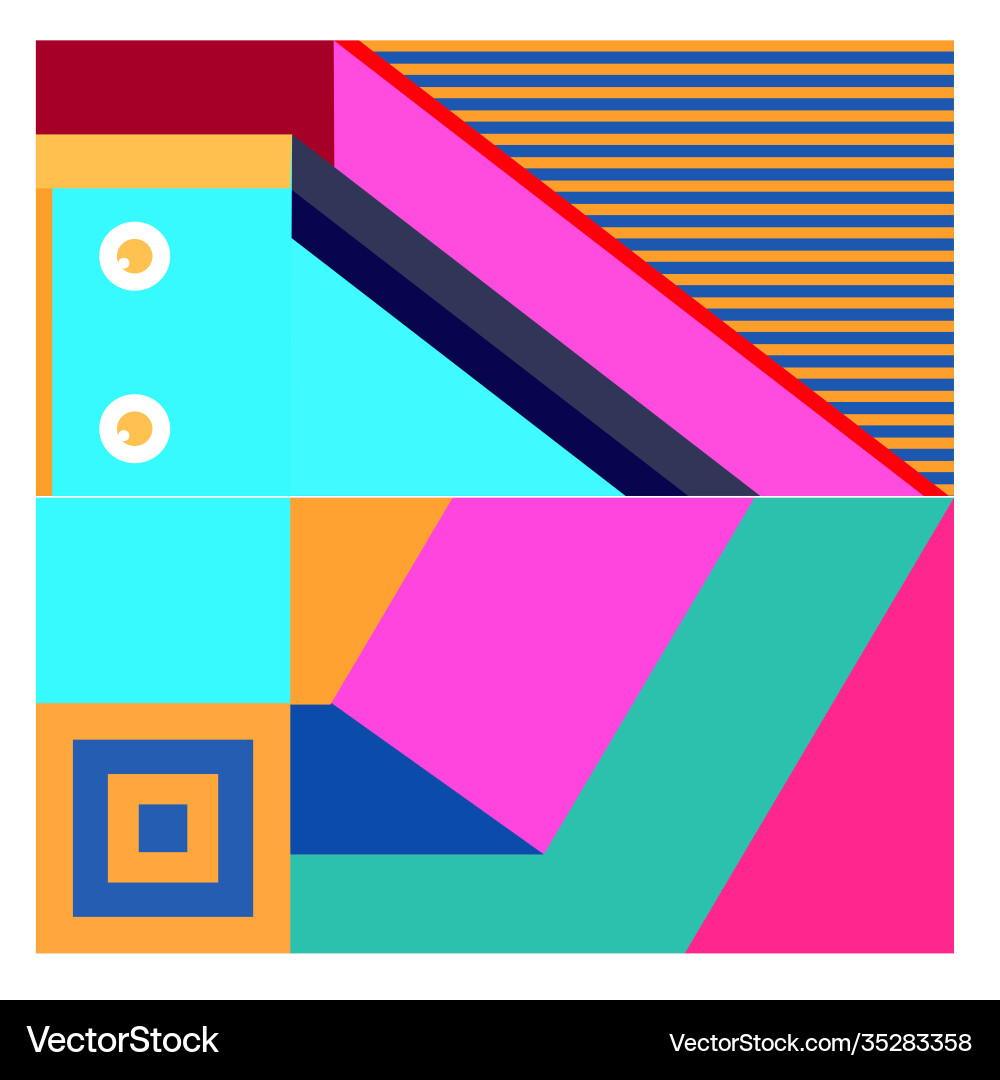 Colorful geometric and curve background pattern Colorful geometric and curve background pattern Vector Image