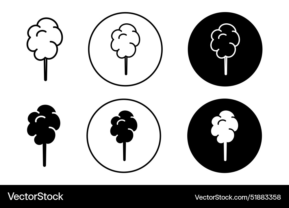Cotton candy icon Royalty Free Vector Image - VectorStock