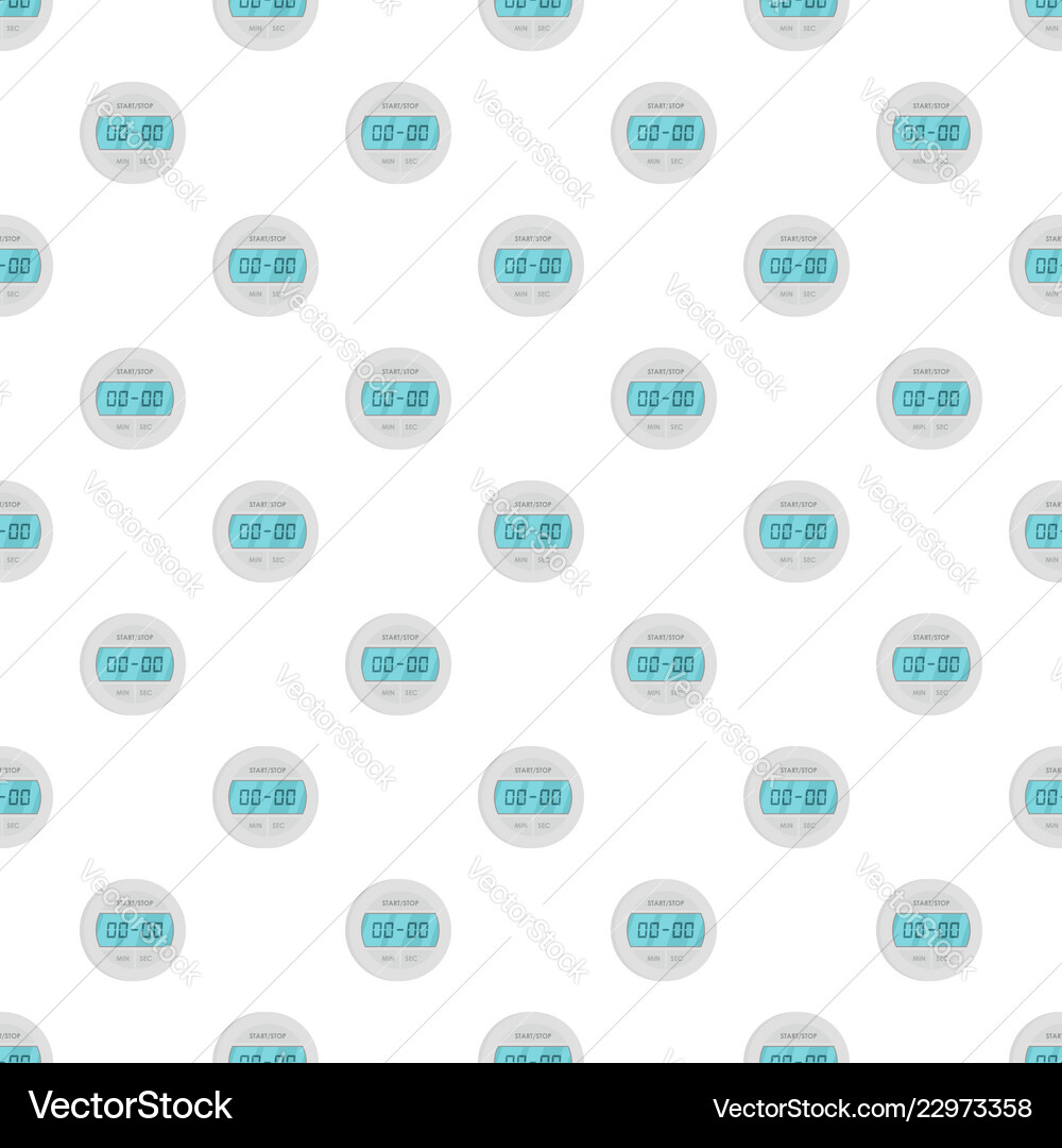 Digital timer pattern seamless vector image