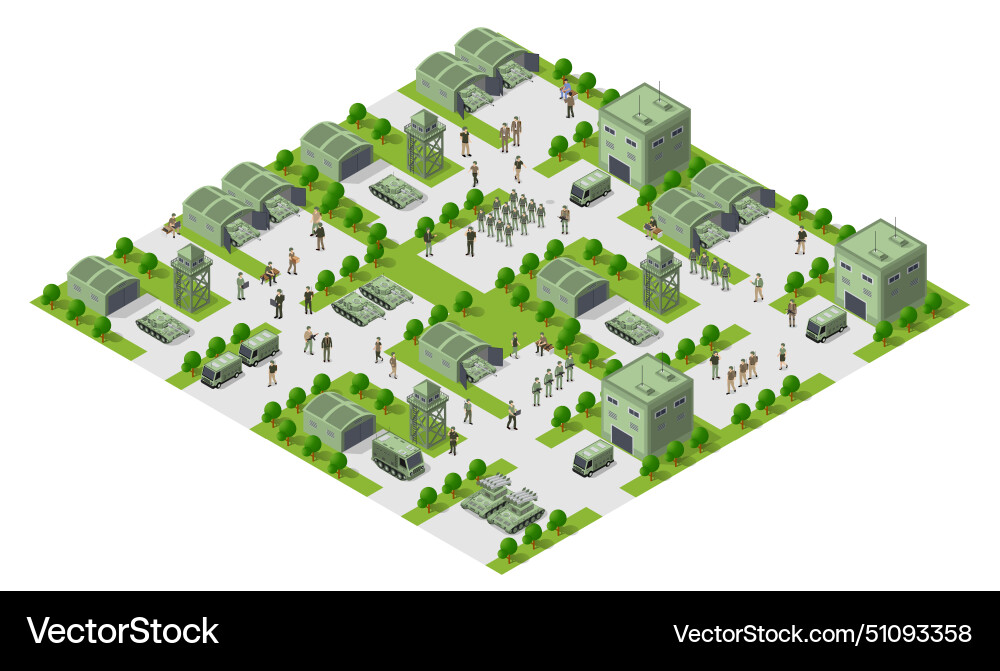 Module object element for building design army Module object element for building design army Vector Image