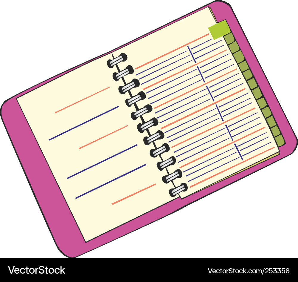 Notebook Vector Image