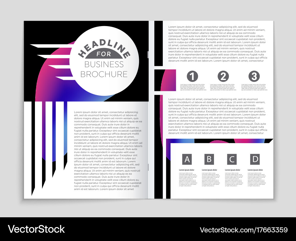 Abstract layout background set for art Vector Image